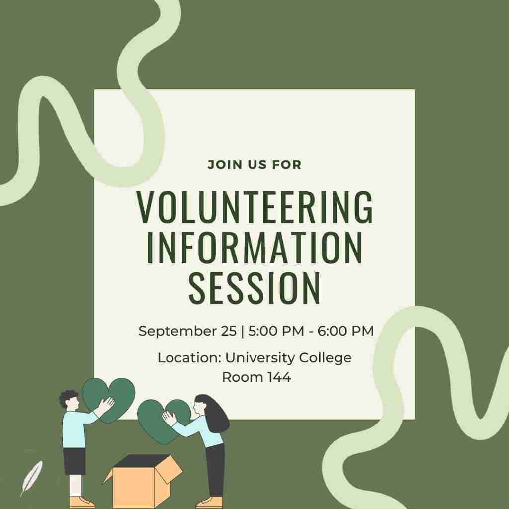 Volunteer Info Session Flyer